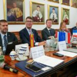 El rector de la ULL, el primero por la izquierda, participó en la reunión de la Comisión STARS EU, que congrega a los máximos dirigentes de las instituciones socias de esta alianza europea.