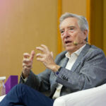 Iñaki Gabilondo durante su intervención en la Universidad de La Laguna.