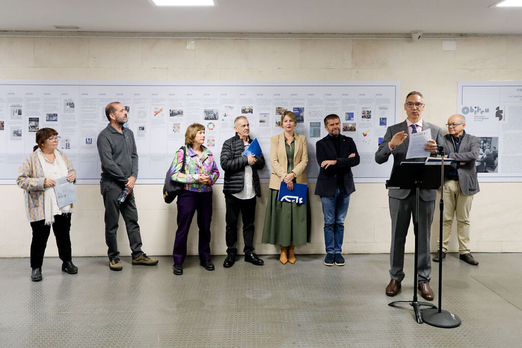 Imagen de la inauguración de la exposición.