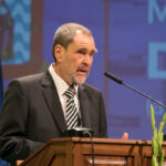 Francisco Galante en una foto de archivo de 2022, durante el acto de entrega de la Medalla de Honor de la ULL a César Manrique.