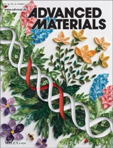 Portada de la revista Advanced Materials donde fue publicado el artículo en 2023.