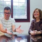 Ignacio García y Margarita Vázquez durante la entrevista realizada para este reportaje