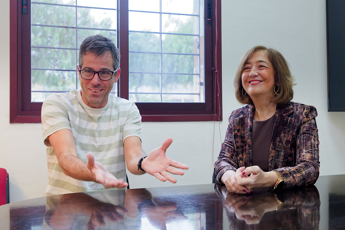 Ignacio García y Margarita Vázquez durante la entrevista realizada para este reportaje