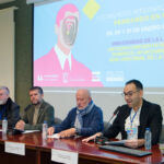 De izquierda a derecha, Fernando Castro Brunetto, Francisco García, Javier Medina y Antonio Marrero durante el acto inaugural del congreso “Pensando en Queer: Masculinidades y Disidencias Sexuales”.
