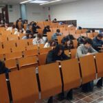 Imagen de una de las pruebas de esta Olimpiada Matemática celebradas en la Facultad de Ciencias de la ULL.