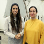 Itahisa Pérez Conesa y Dácil Ventura González, responsable y técnica, respectivamente, del Laboratorio de Creación Escultórica y Procesos Térmicos del SEGAI.