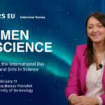 Portada del primer video de la serie Women in Science de STARS EU, una entrevista con la química Katarzyna Matras-Postołek, de la Universidad Tecnológica de Cracovia.