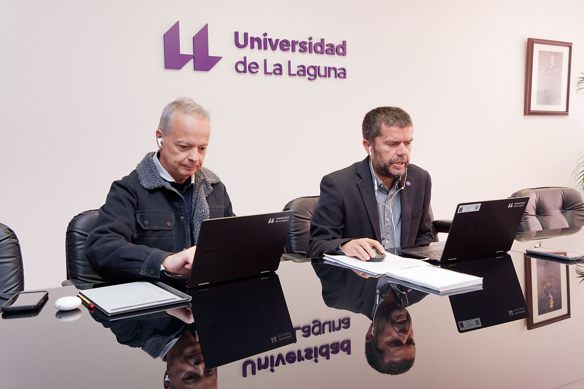 Imagen de archivo de una sesión anterior del Consejo de Gobierno celebrada telemáticamente, como la de hoy 23 de marzo de 2026.