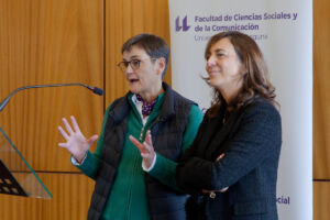 Celsa Cáceres (i) y Rosa Díaz (d).