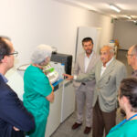 Jose Carlos Alberto y el rector de la ULL durante la visita realizada el pasado noviembre al ITB y el Estabulario, para comprobar la ubicación del material donado.