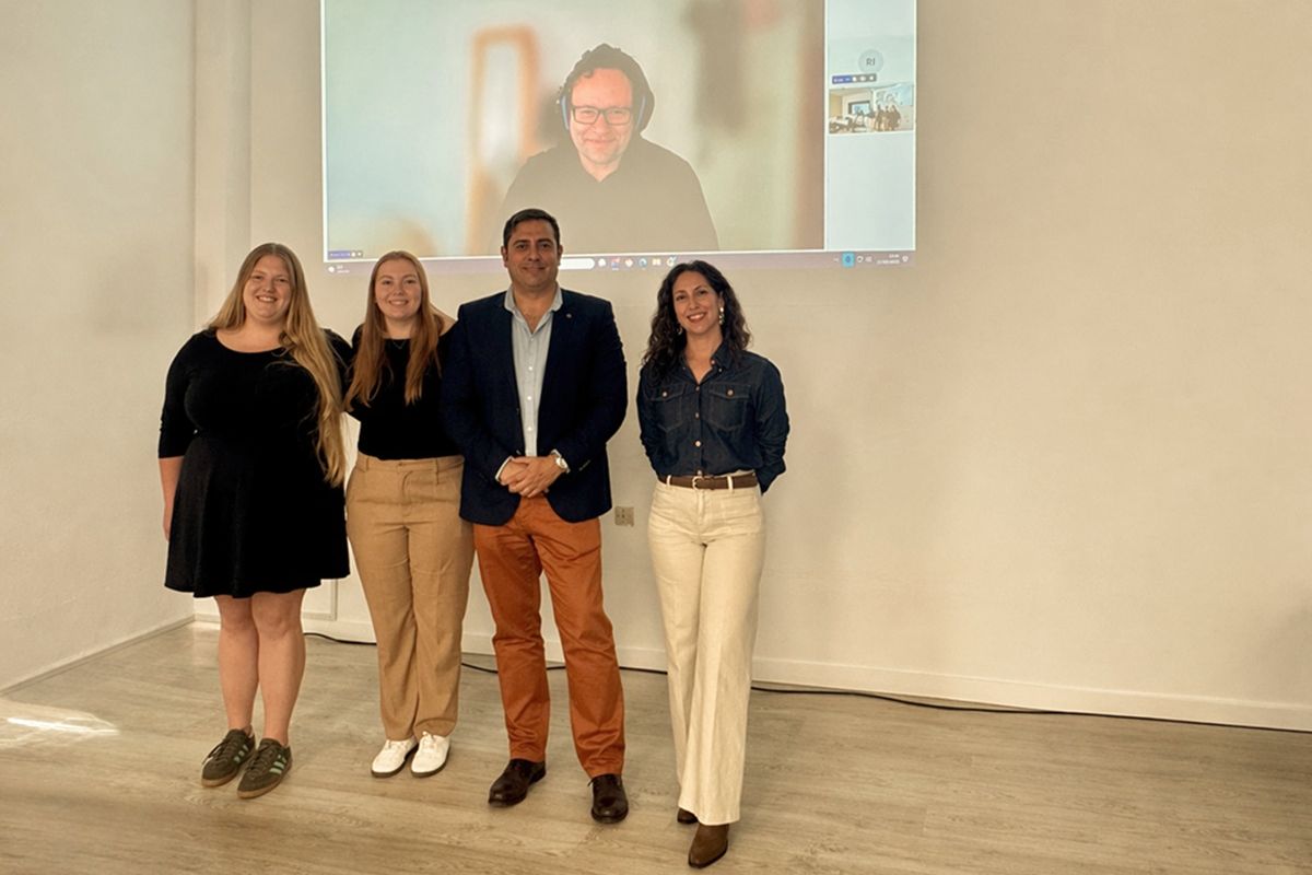 Integrantes del proyecto GENESIS. De izquierda a derecha, Jelena Koritnik, Megan Expósito Brazier, Juan Carlos Santamarta Cerezal, Noelia Cruz