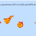 Fragmento de proyecciones de olas de calor hasta 2100