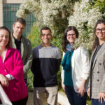 Itahisa Marcelino, Luis Fabián Lorenzo, Mario Martín, María del Mar del Pino y Elena Martín, integrantes del grupo de investigación GeSalud de la UL.L