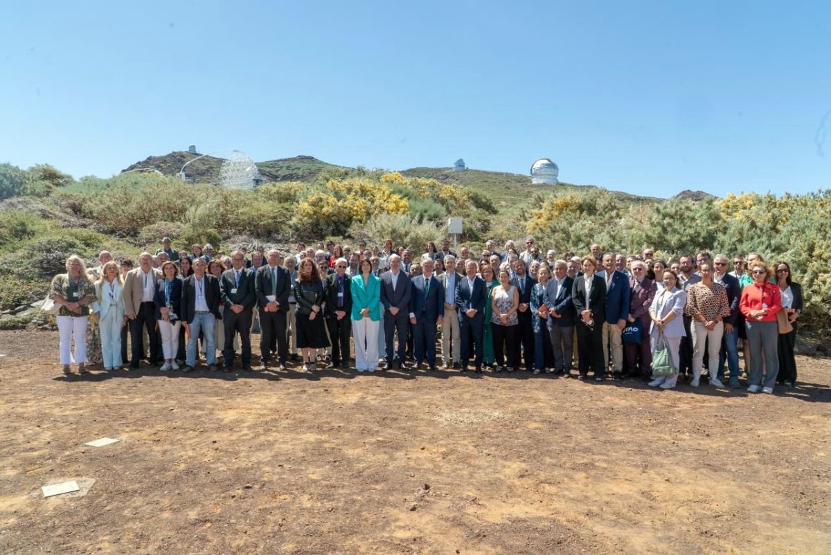 Imagen de la celebración del 40º aniversario del IAC celebrado en julio de 2025 en el observatorio del Teide.