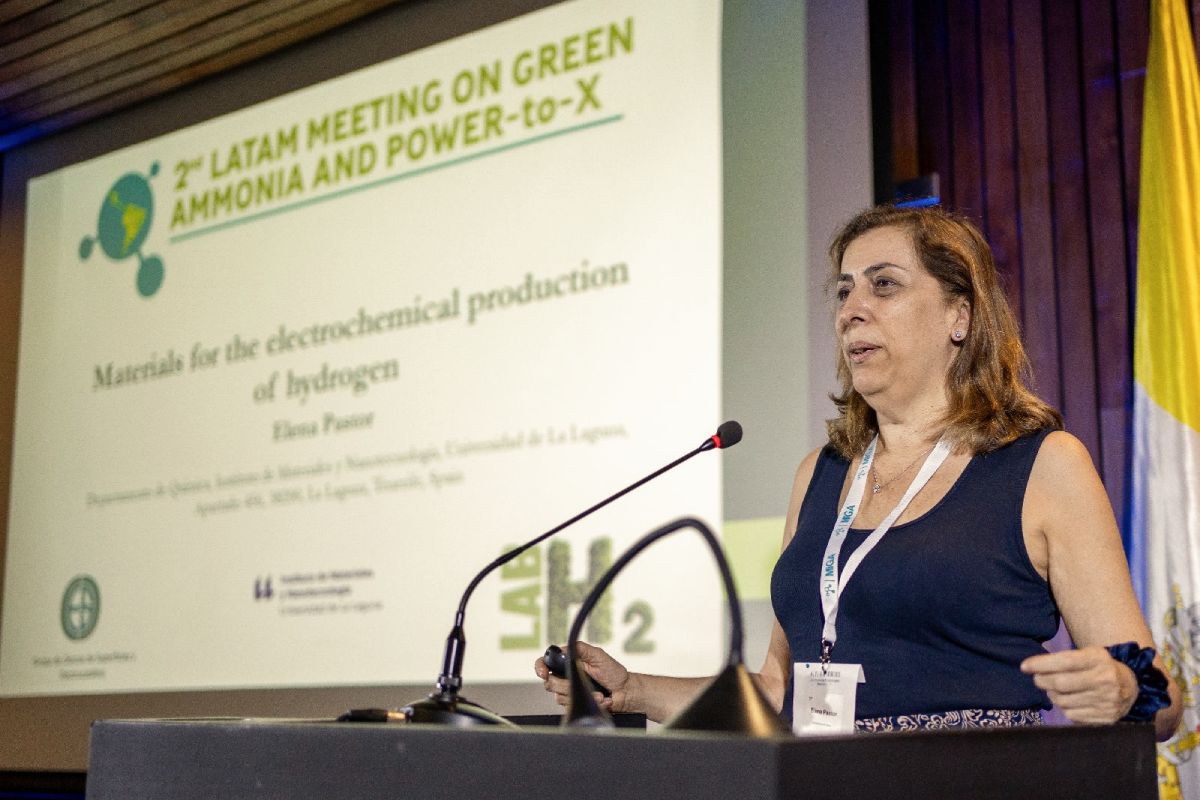 Imagen de archivo de la catedrática de la ULL Elena Pastor en un evento celebrado en 2025.