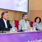 Ciro Rodríguez, Francisco García e Isabel Ortiz durante la inauguración de este encuentro del grupo de trabajo sobre convivencia universitaria.