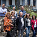 Fila superior: Deivis Ávila, José Antonio Pérez y Víctor Martín. Fila inferior: Covadonga Rodríguez, Violeta Jojo, Luis Antonio González, Pilar Foronda y María Antonieta Quispe.