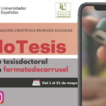 Cartel anunciador del concurso #HiloTesis