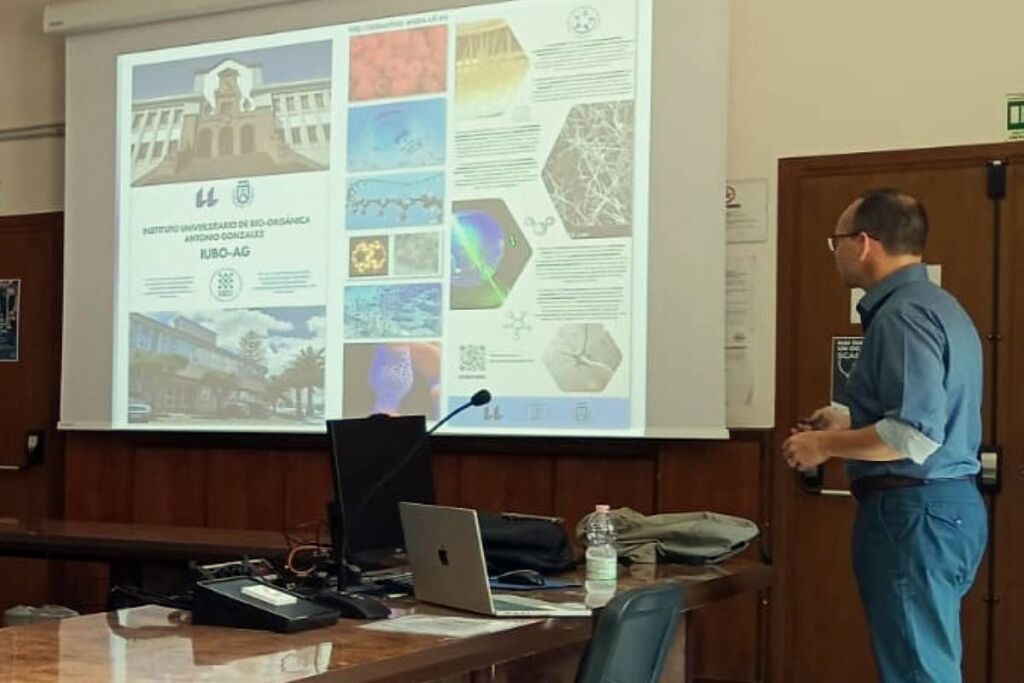 David Díaz en una de sus intervenciones en Roma.
