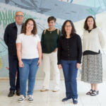 José Javier Fernández, Nathália Nocchi, Mª Luisa Souto, Mª Antonieta Quispe y Cristina Yunta.