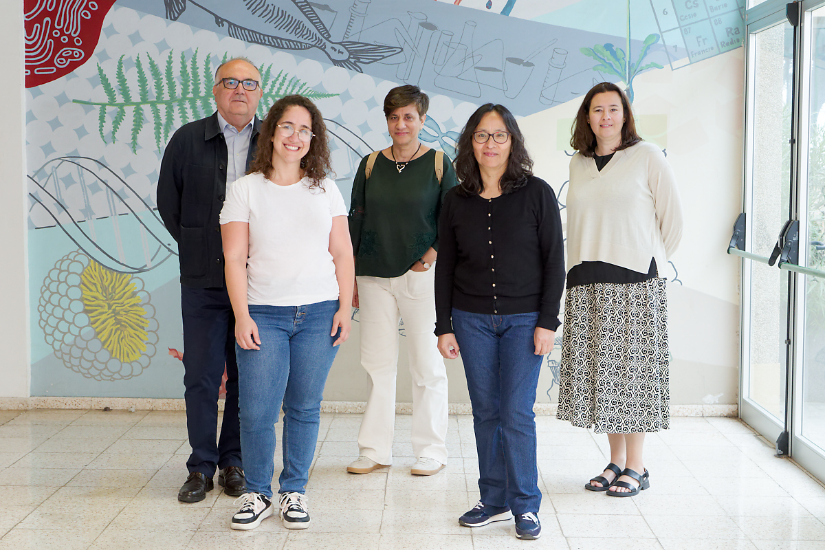 José Javier Fernández, Nathália Nocchi, Mª Luisa Souto, Mª Antonieta Quispe y Cristina Yunta.