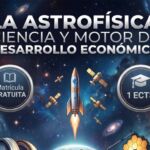 fragmento del cartel de este curso sobre astrofísica y sector espacial