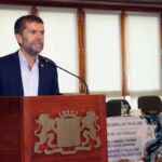 El rector de la ULL, Francisco García, durante su intervención.