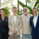 De izquierda a derecha: Tatiana Romero (co-directora), Jonathan Delgado (doctorando), Moisés Betancort (director ) y Miguel Ángel Hernández.(codirector).