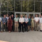 Imagen de grupo de la delegación de la ULL y sus anfitriones del IPB antes de comenzar el primer día de visitas en Braganza.