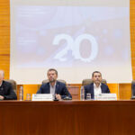 De izquierda a derecha, Antonio Aparicio, Francisco García, Juan José Martínez y Diego Álvarez durante la celebración del vigésimo aniversario del ITB