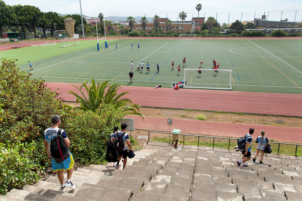 Instalaciones deportivas de la ULL durante la celebración del Campeonato Universitario de Canarias en mayo de 2026.