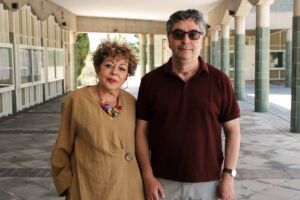 Dulce González Doreste y Juan Manuel Bello León, el actual director del instituto y su predecesora en el cargo.
