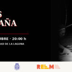 Banner anunciador de "Flores de España"·, espectáculo que abre la programación de este fin de semana en el Paraninfo.