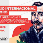 Banner anunciador de este seminario internacional sobre la obra de Lope de Vega y su época.