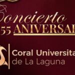 Fragmento del cartel anunciador del concierto aniversario de la Coral Universitaria de La Laguna.