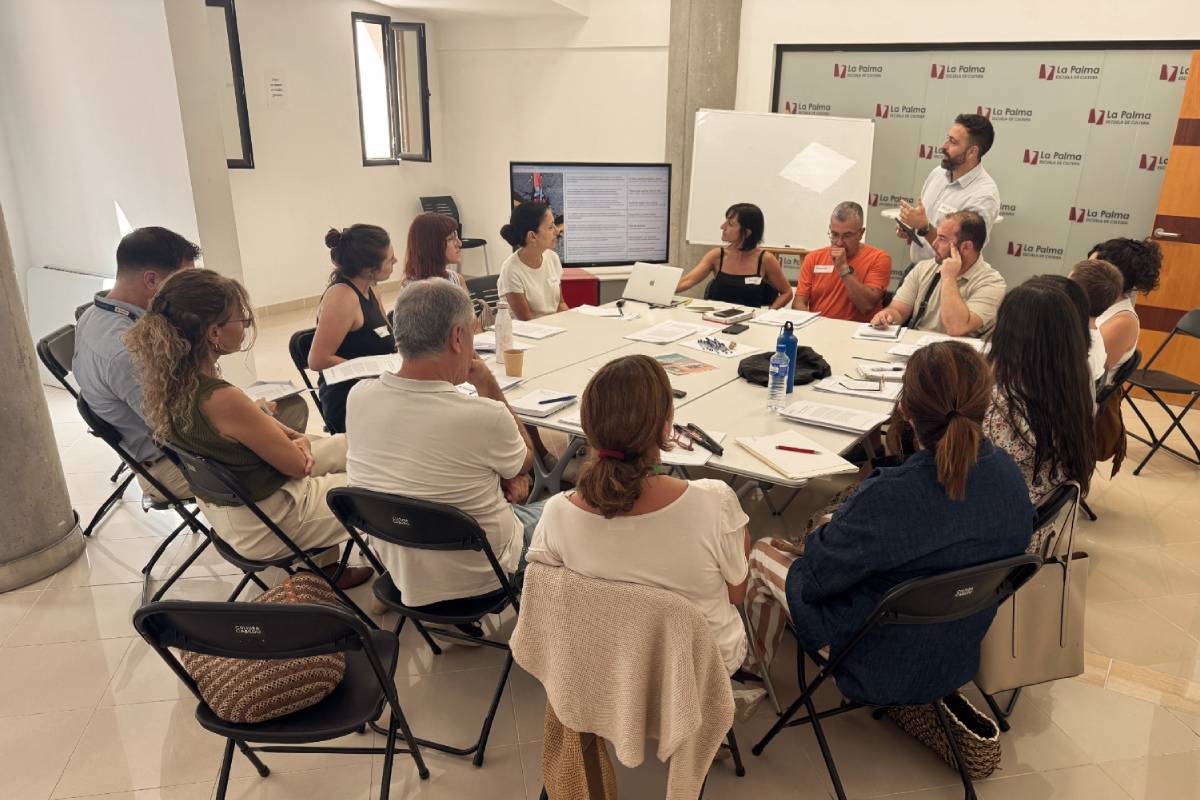 Una de las mesas sectoriales desarrolladas recientemente en el marco del Proyecto Aridane.