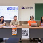 Celia Ramírez, Miguel Mandujano, Paloma Jorquera y Silvia Zelaya en la mesa principal de este seminario de Campus América 2026.