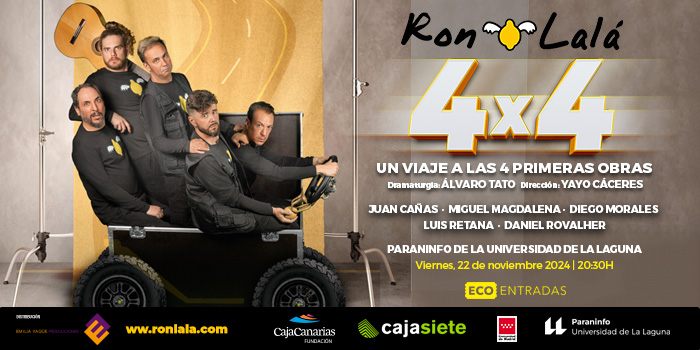 La mítica compañía de teatro Ron Lalá, en el Paraninfo de la Universidad de La Laguna